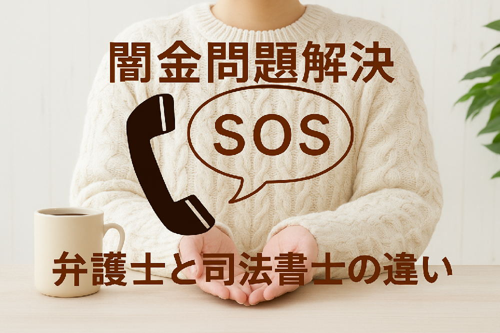 <p>【闇金問題を解決】弁護士と司法書士の違いを徹底解説！依頼時のポイントと選び方</p>