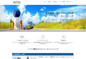 ソフト闇金エコーキャッシングのHPの画像