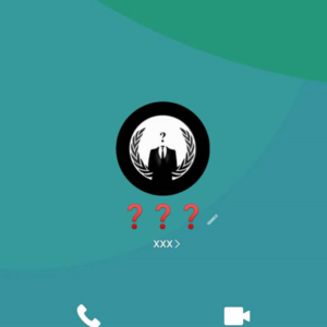 LINE名は?マークの絵文字3つ