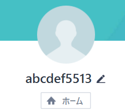 abcdef5513のLINEアカウント(初期アイコン)