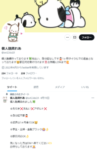 個人融資れあのTwitterアカウント