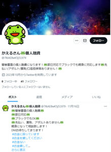 かえるさん🐸個人融資のX（Twitter）アカウント