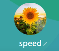 speedのLINEアカウント（ひまわりの画像）